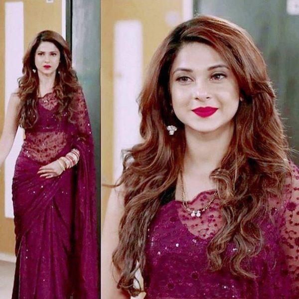 Bollywood Collection Wine Heavy Embroidery Sequin Saree