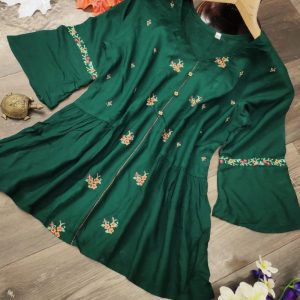 Trending Arrival Green Color Top