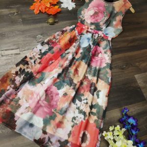 Multi Color Heavy Faux Georgette Kurti