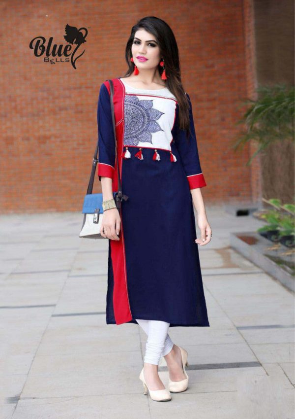 Classy Cotton Blend Mutli Color Kurti