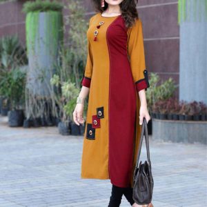 Amazing Hevay Cotton Blend Multi Color Kurti