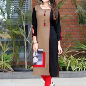 Multi Color Heavy Cotton Blend Classy Kurti