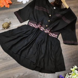 Branded Black Color Cotton Blend Top