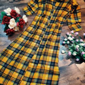 Festival Wear Yellow And Blue Color Kurti