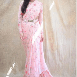 Katrina Kaif Wear Pink Colour Festival Wear Saree