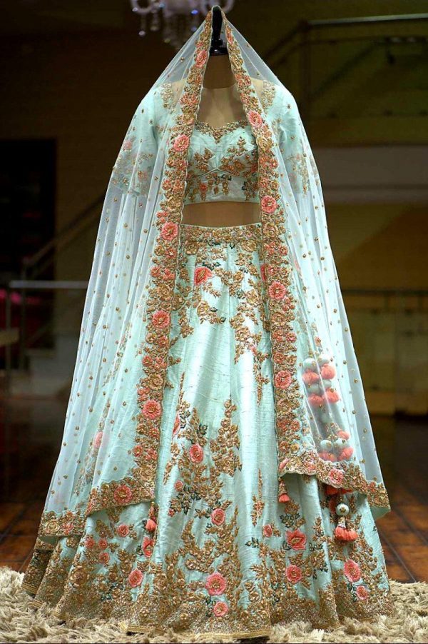 Majesty Featuring EmbroideRed Colour Lehenga Choli In Taffeta Silk