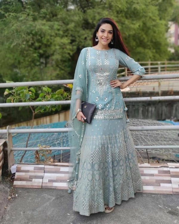 Groovy Georgette Sharara Suit