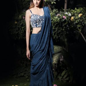 luxurious Sequence Work Party Wear Saree