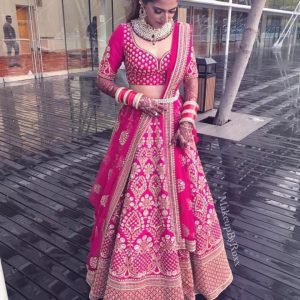 Pleasance Royal Pink Colour Casual Lehenga Choli With Net Dupatta