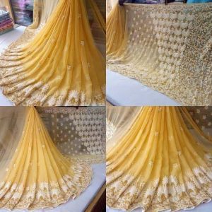 NAKKASHI Yellow Color Embroidery Saree