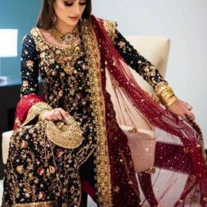 Attractive Heavy Embroidery Plazo Suit