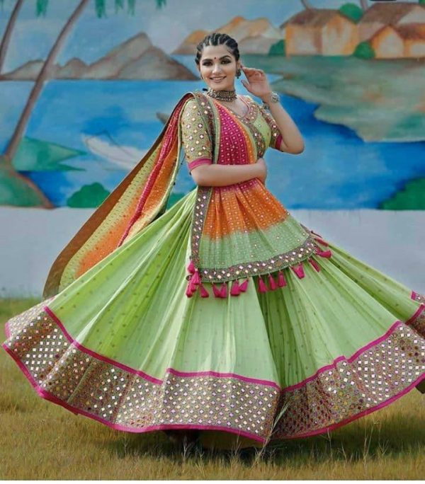 Opulent Soft Butter Silk Mirror Work Lehenga Choli