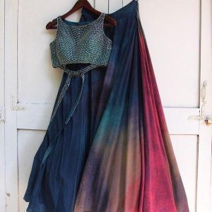 multi colour designer lehenga choli