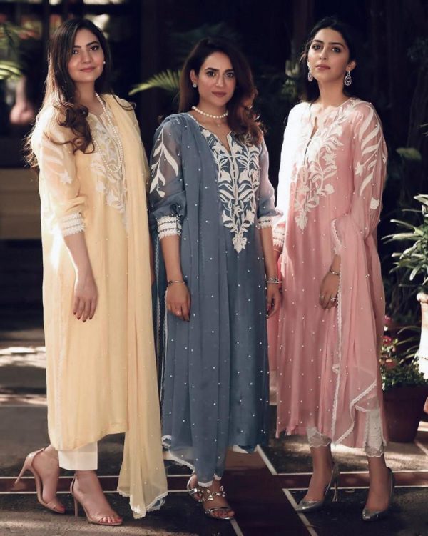 All functional Georgette Embroidery Work Salwar Suit (3 Piece Combo)