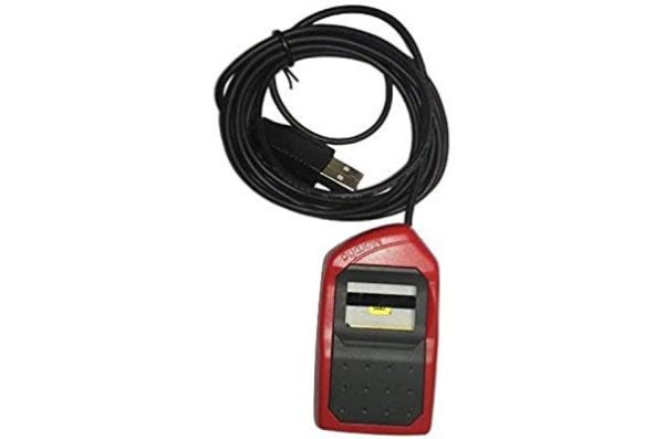 Icons Mso Morpho 1300 E3 Biometric Fingerprint Scanner With Rd Service Red And B