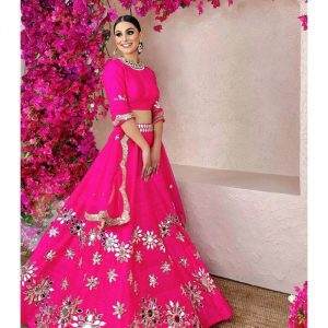 Awesome Pink Color Hand Work Embroidery Choli