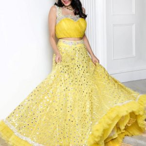 Gorgeous Yellow Color Daisy Choli