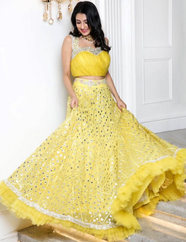 Gorgeous Yellow Color Daisy Choli